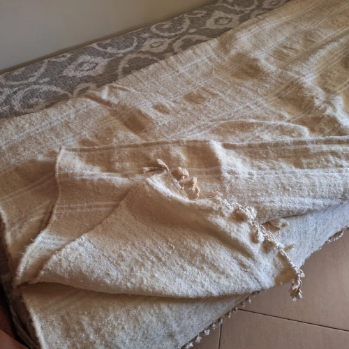 Aalaw couverture traditionnelle, fait main 100% pure laine 