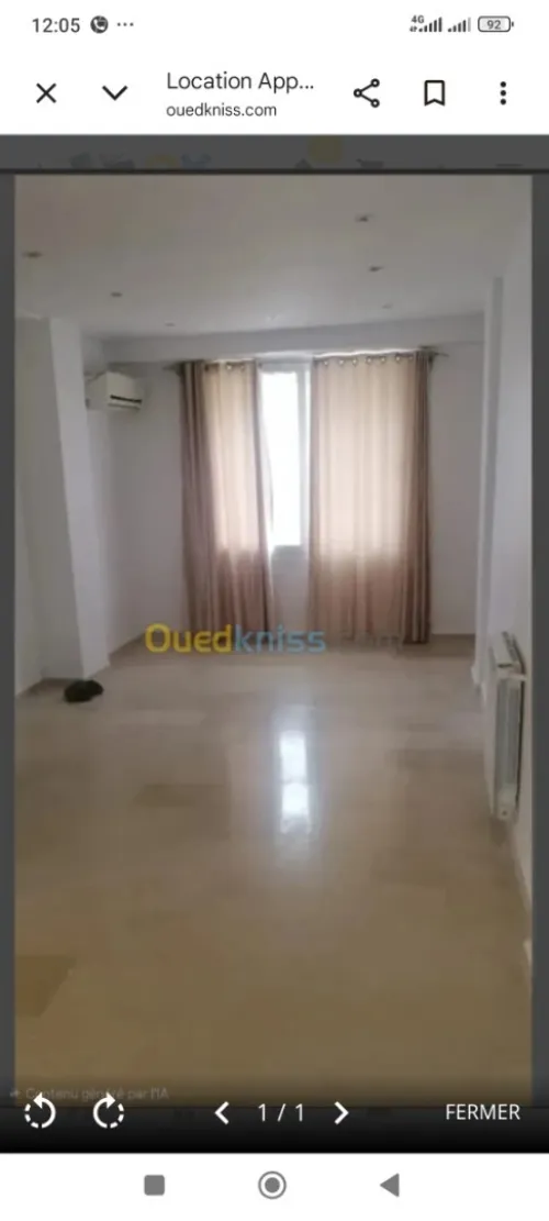 Location Appartement F3 Alger Ouled fayet