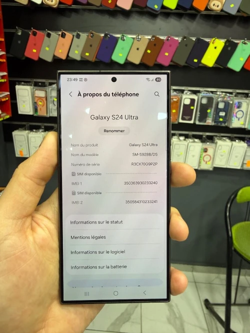Samsung Galaxy s24 ultra 12/256 double puce état UK CE