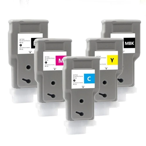 Pack 5 cartouches Canon Tm-350/Tm-355/Tm-250/Tm-255 300ml X5 made in japan
