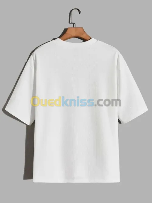 tshirt blanc simple oversize تيشرت ابيض سامبل اوفرسايز 