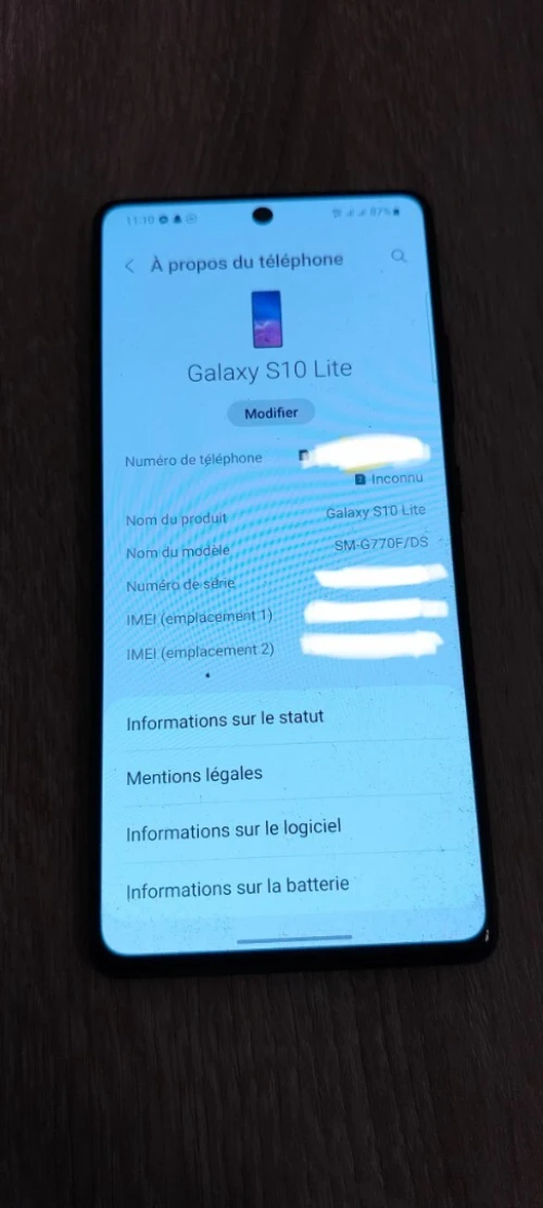 Samsung S10 lite
