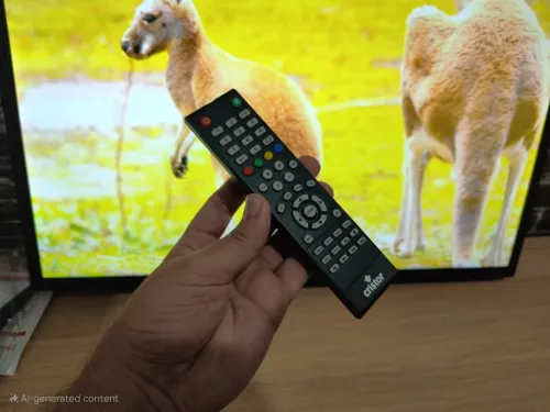 Téléviseur cristor 32p+support+démo تلفاز وجهاز تشغيل (ديمو) و حامل تلفاز (طابلة)  