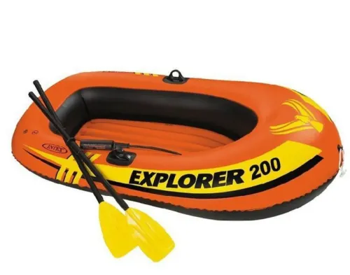 Bateau Gonflable Avec Rames Et Outil De Gonflage
