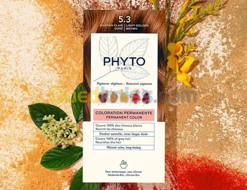 Coloration bio PHYTO châtain clair 5.3