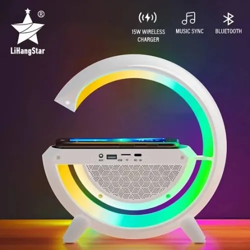 Led Wireless Charging Speaker BT