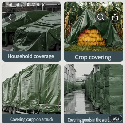 Je vends des bâches de protection neuves