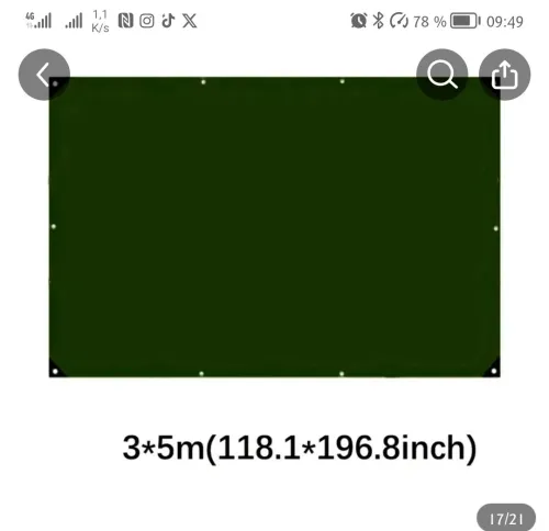Je vends des bâches de protection neuves