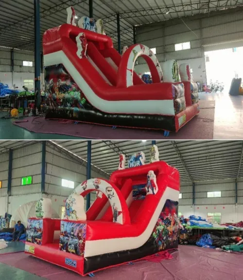 Toboggan gonflable, bumper Ball & trampoline