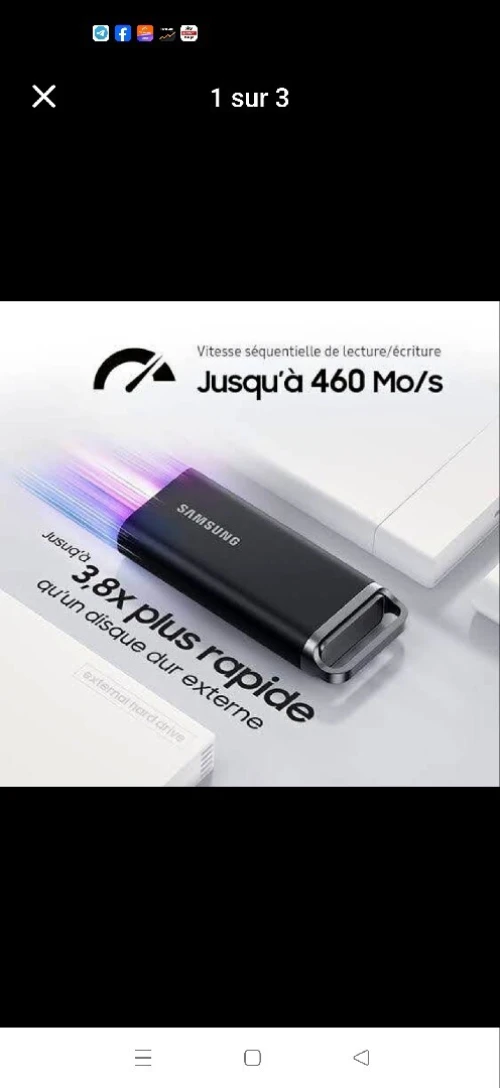 Samsung T5 EVO Portable SSD 2TB, USB 3.2 Gen 1 External