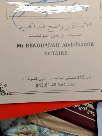 Vente Terrain Aïn Témouchent Beni saf