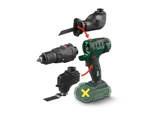 Visseuse Multifonction Parkside 20V 3 en 1 / Visseuse Perceuse, Ponceuse, Scie Sabre, Scie Plongeant