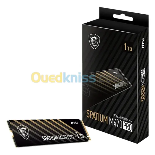 SSD MSI SPATIUM M470 PRO Nvme M.2 Pcie 4.0 1TB