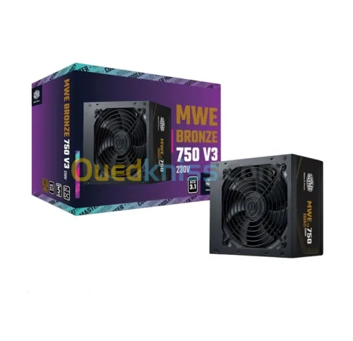 ALIMENTATION COOLER MASTER MWE 750 V3 80 PLUS BRONZ