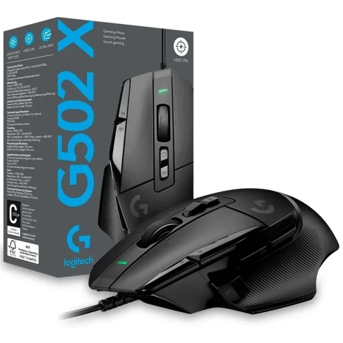 SOURIS LOGITECH G502 X HERO NOIR