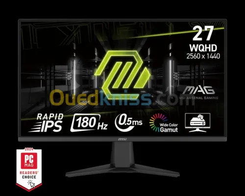 ECRAN MSI MAG 275QF 27'' 0.5MS 180HZ IPS 2K 