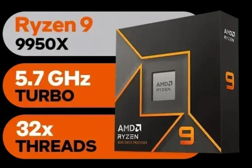 PROCESSEUR AMD RYZEN 9 9950X (4.3 GHz / 5.7 GHz)