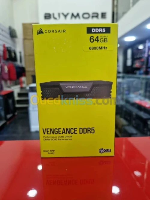 MEMOIRE CORSAIR VENGEANCE DDR5 64GB 32GBX2 6800MHZ