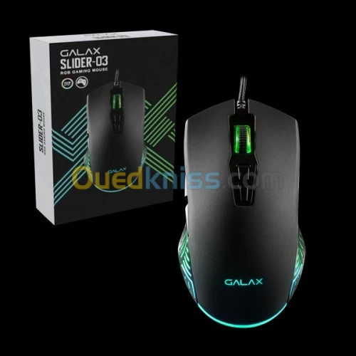 SOURIS HEADSET GALAX SLIDER-03 RGB 7200 DPI