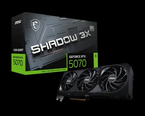 CARTE GRAPHIQUE MSI RTX 5070 12GB SHADOW 3X OC GDDR7