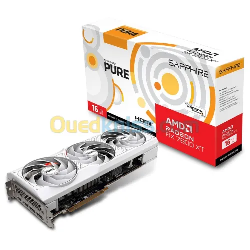 CARTE GRAPHIQUE Sapphire Pure AMD Radeon RX 7800 XT Gaming OC 16 GB
