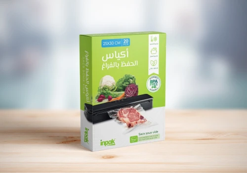 Sachet pochette sous vide gaufré pour machine emballage sous vide alimentaire domestique