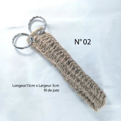 porte clés bracelet au crochet fait main (idée cadeau)