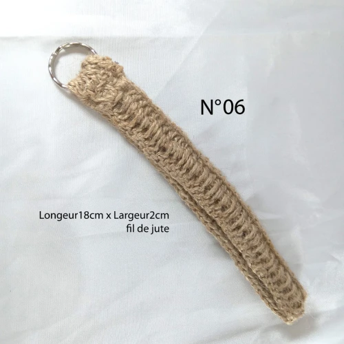 porte clés bracelet au crochet fait main (idée cadeau)
