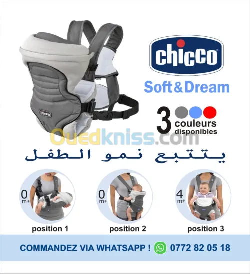 Porte Bébé Kangourou Chicco  Soft & Dream