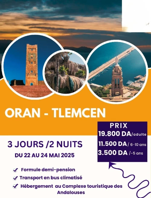 Séjour Oran & Tlemcen-  Mai 2025