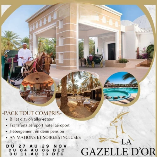 Séjour LA GAZELLE D'OR-  Décembre 2025