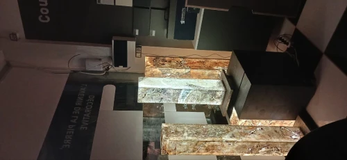 Luminaire d'angle en pierre naturelle