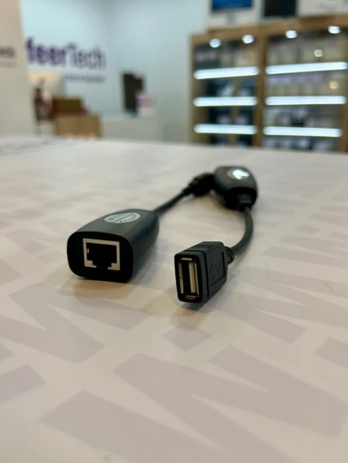 CONVERTISSEUR USB TO RJ45 EXTENSION JUSQU'A 100M