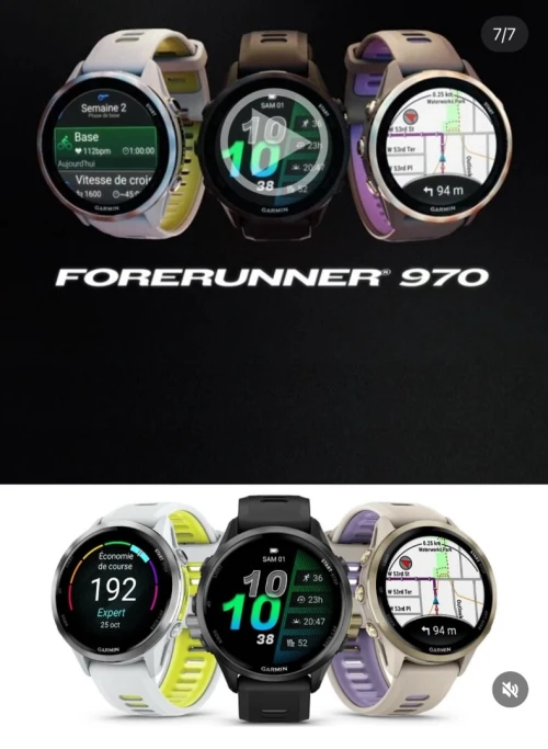 Garmin Forerunner 970 Titane Slate