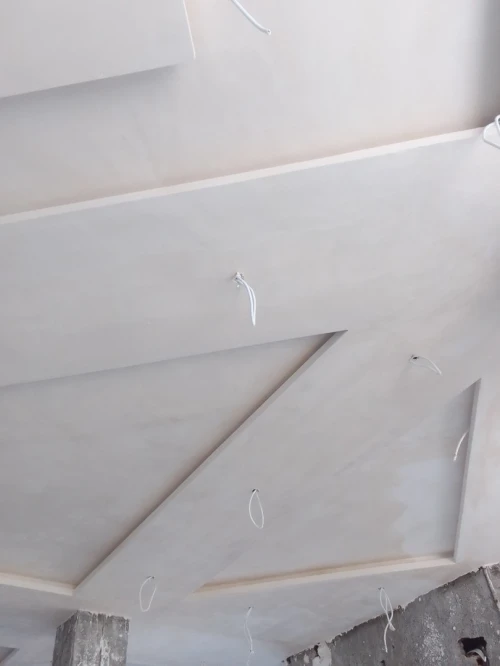 Artisan platrier. حرفي في الجبس 