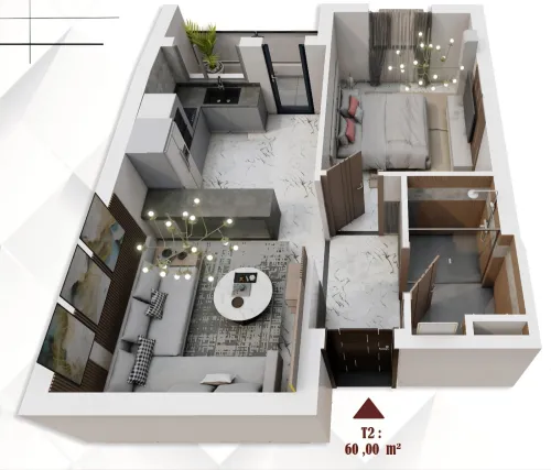 Vente Appartement F2 Oran Bir el djir