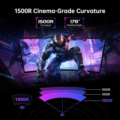 KTC Gaming Monitor H34S18S 34'' VA UWQHD 21;9 Curved 180Hz