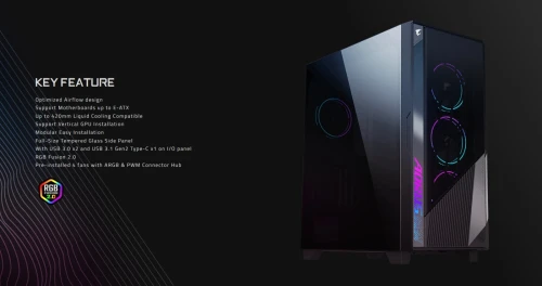 AORUS C500 GLASS GAMING CHASSIS
