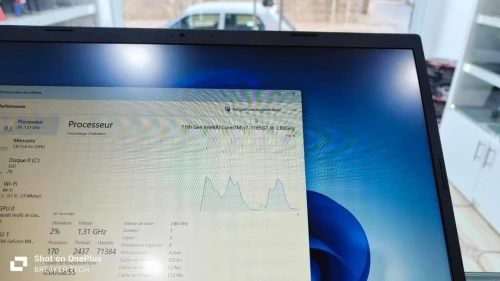 ACER ASPIRE 5  I7 1165G7 (11eme gen)  Ram 16 go SSD 1000 go    NVIDIA GEFORCE MX350  2go