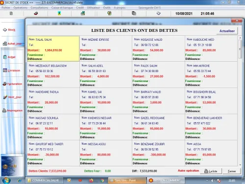 LOGICIEL DE GESTION COMMERCIALE