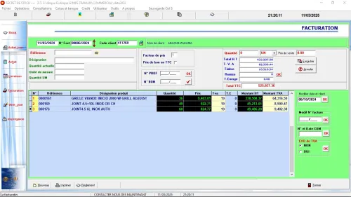 LOGICIEL DE GESTION COMMERCIALE