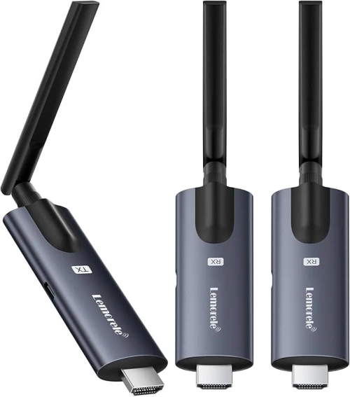 Lemorele kit émetteur et 2 récepteur HDMI sans fil, 1080p, 200m