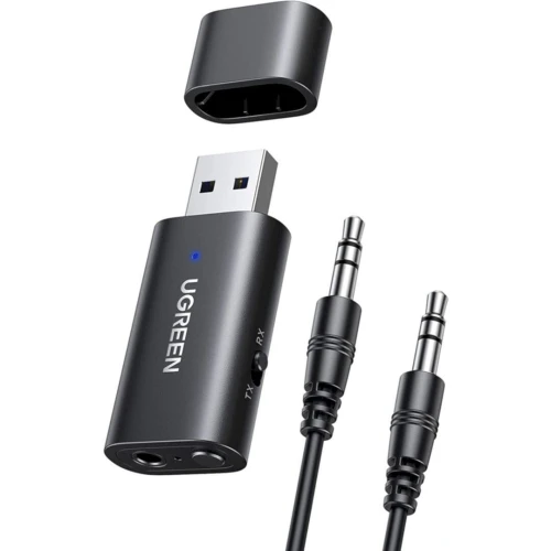 UGREEN Adaptateur Bluetooth 5.1, transmetteur récepteur stéréo sans fil, prise Aux (TV/PC/PS5)