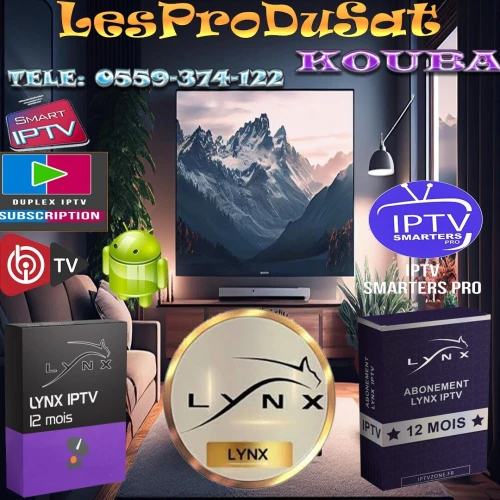 Lynx IPTV TOP IPTV سعر قليل ومنتوج رفيع SD HD FULL HD 2400DA