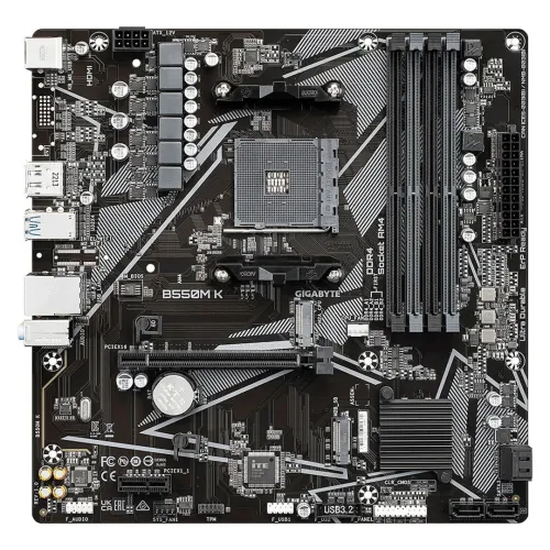CARTE MERE GIGABYTE B550M K AM4 DDR4