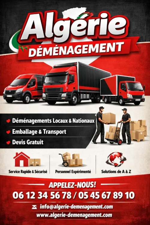 Transport déménagement draria baba ahcen Ouled fayet