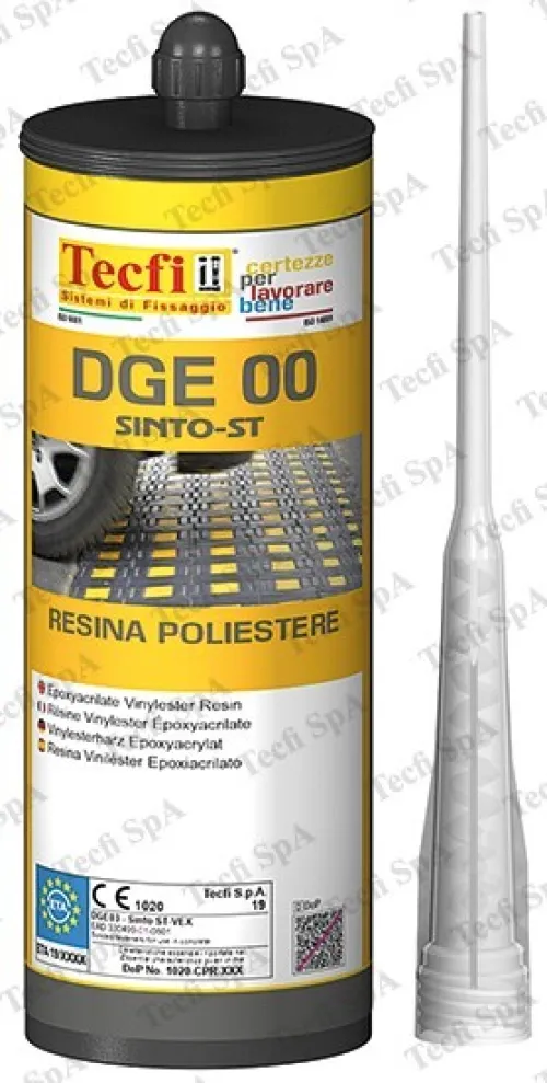 Résine polyester bi composant, complète avec mélangeur - certifiée ETA-CE
