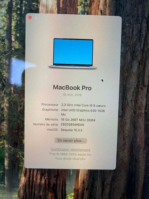 Macbook pro i9 2019 Touchebar