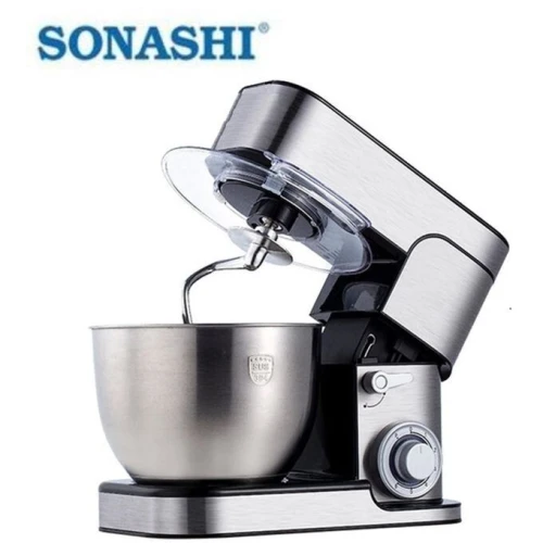    Sonashi Robot Pétrin Multifonctions En Acier Inoxydable 1500W -07L -silver