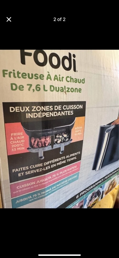 Airfryer ninja 7,6L